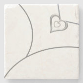 Bruidsjurk onderzetters (Voorkant)