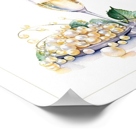 Bruidsjurk Parels & Prosecco Raadspel Poster (Hoek)