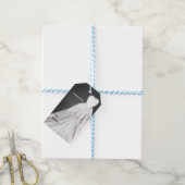 Bruidsjurk schoolbord bruiloft cadeautag cadeaulabel (Met Touw)
