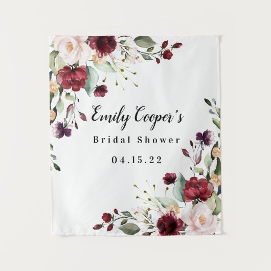 Bruidsjurk Shower Banner Stof Tapijt Bord Wandkleed (Voorkant)