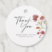 Bruidsjurk Shower Bedankkaart Bedankjes Labels (Voorkant)