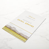 Bruidsjurk Shower Bedankkaart Prairies in Bloom Folie Uitnodiging (Gedraaid)