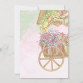 Bruidsjurk Shower Bloemen Kar Direct van de Markt Kaart (Achterkant)