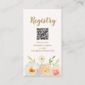 Bruidsjurk Shower Cadeau Registratie Informatiekaartje (Voorkant)