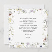 Bruidsjurk Shower Dankkaart Bedankkaart (Achterkant)