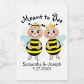 Bruidsjurk Shower Drank Label Wijn Etiket (Enkel label)