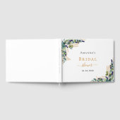 Bruidsjurk Shower eucalyptus groen lavendel Gastenboek (Volledig)