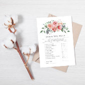 Bruidsjurk Shower Prijs Raad Spelkaart Informatiekaartje