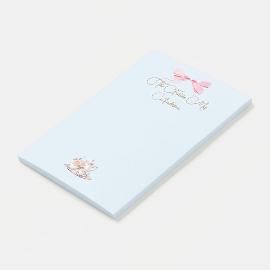 Bruidsjurk Shower Regency Theepartij Elegant  Post-it® Notes (Schuin)