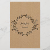 Bruidsjurk Shower Spel Vind De Gast Kaart (Achterkant)