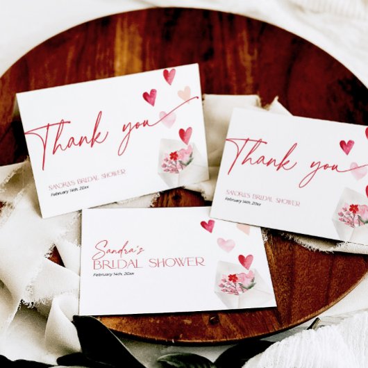 Bruidsjurk Shower Valentijnsdag Harten Bedankt