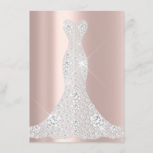 Bruidsjurk Spark Roos VIP Roze Roos Diamant Kaart
