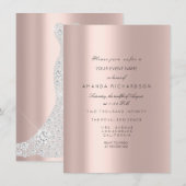 Bruidsjurk Spark Rose VIP Roze Diamant Kaart (Voorkant / Achterkant)