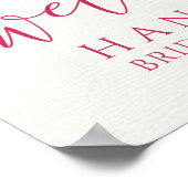 Bruidsjurk Thee Feestje Poster (Hoek)