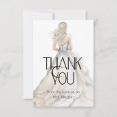 Bruidsjurk Trouwjurk Bruidscadeau Dank Je Kaart (Voorkant)