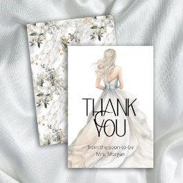 Bruidsjurk Trouwjurk Bruidscadeau Dank Je Kaart