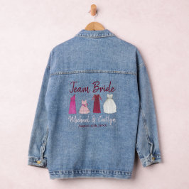 Bruidsjurk Trouwjurk Bruidsmeisjesjurk Denim Jacket