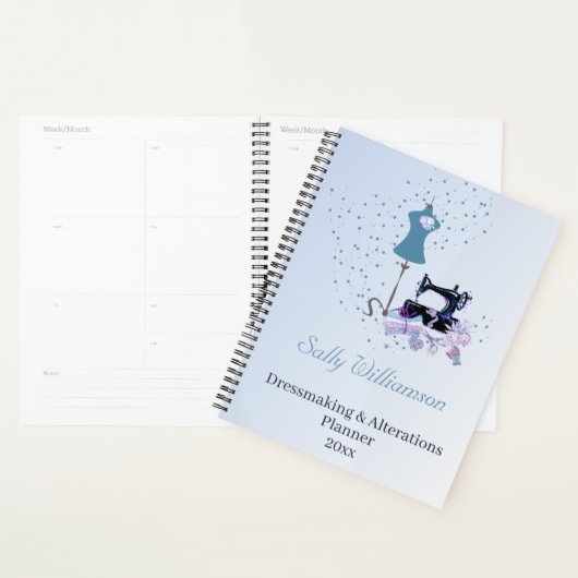 Bruidsjurk veranderingen blauw planner (Display)