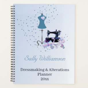 Bruidsjurk veranderingen blauw planner