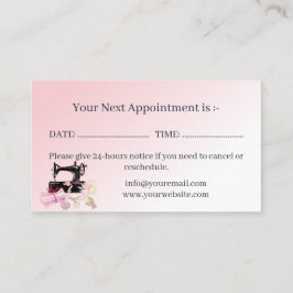 Bruidsjurk Veranderingen Roze Afsprakenkaartje