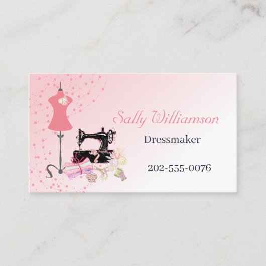 Bruidsjurk Veranderingen Roze Afsprakenkaartje (Voorkant)