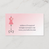 Bruidsjurk Veranderingen Roze Visitekaartje (Achterkant)