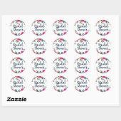 Bruidsjurk Vintage Rozen Ronde Sticker (Vel)