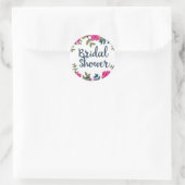 Bruidsjurk Vintage Rozen Ronde Sticker (Tas)