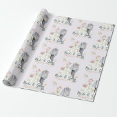 Bruidsjurk voor bruid en bruidegom cadeaupapier (Uitgerold)