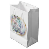 Bruidsjurk voor bruidsbad medium cadeauzakje (Voorkant Gekanteld)