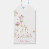 Bruidsjurk voor bruidsfeest cadeaulabel (Voorkant)