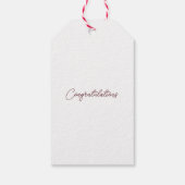 Bruidsjurk voor Bruidsfeest in het Wit Cadeaulabel (Achterkant)