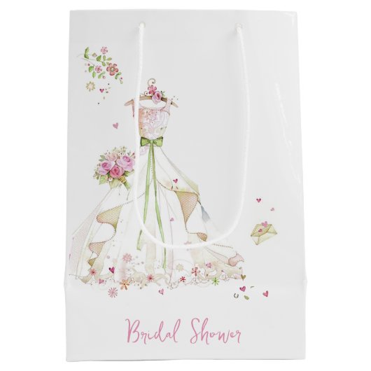 Bruidsjurk voor bruidsfeest medium cadeauzakje (Achterkant)