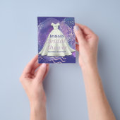 Bruidsjurk voor Bruidsfeest Paars & Roze Goud Glam Flyer (Hand)