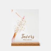 Bruidsjurk Vrijgezellenfeest gunsten Acryl Bord (Voorkant)