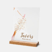 Bruidsjurk Vrijgezellenfeest gunsten Acryl Bord (Hoek)