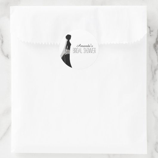 bruidsjurk | Vrijgezellenfeest gunstiger Stickers (Tas)