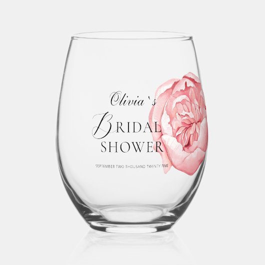 Bruidsjurk wijn glas. wijnglas zonder voet (Voorkant)