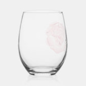 Bruidsjurk wijn glas. wijnglas zonder voet (Rechts)