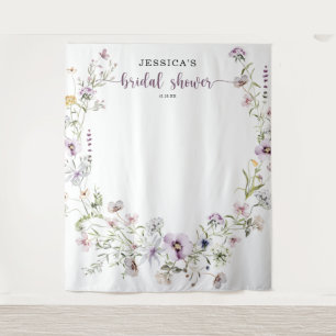 Bruidsjurk Wildflower Achtergrond Decoratie Wandkleed