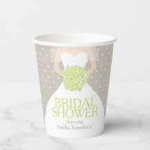 Bruidsjurk witte jurk groene rozen