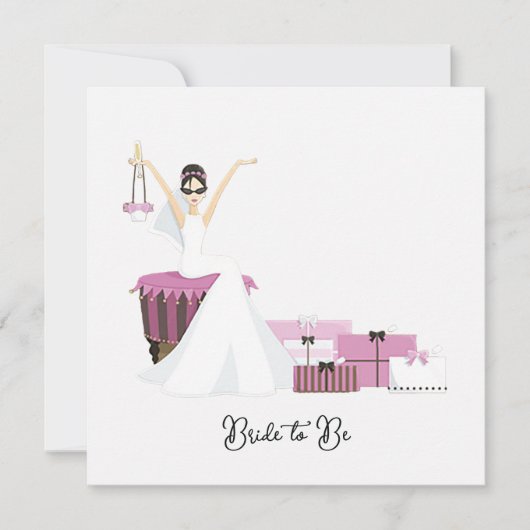 Bruidsjurk Witte Trouwjurk Felicitaties (Voorkant)