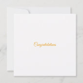 Bruidsjurk Witte Trouwjurk Felicitaties (Achterkant)