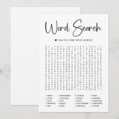 Bruidsjurk Woordzoekspel Spelkaart Kaart (Voorkant / Achterkant)