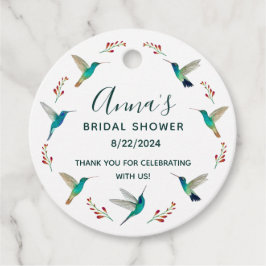 Bruidsjurkfeest cadeautag Kolibrie Bedankjes Labels