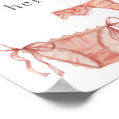 Bruidsjurkje Douche Drop Je Slip Hier Bord Poster (Hoek)