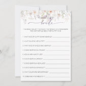 Bruidsjuryprijs Bruidsmeisjesspel Kaart (Voorkant)