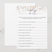 Bruidsjuryprijs Bruidsmeisjesspel Kaart (Voorkant / Achterkant)