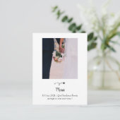 Bruidskaart Briefkaart (Staand voorkant)