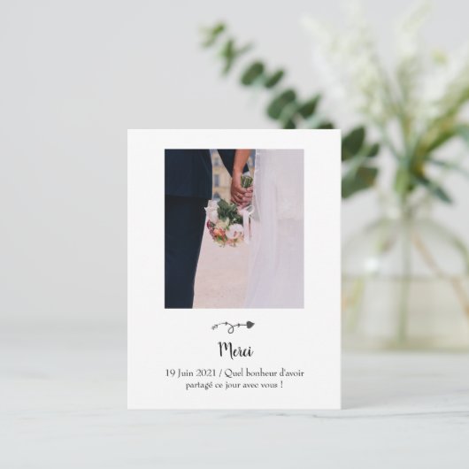 Bruidskaart Briefkaart (Staand voorkant)